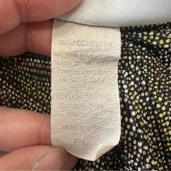 Vintage Dressbarn Blouse Womens Petite Large Tank Top Underneath High Low Hem - Picture 10 of 11